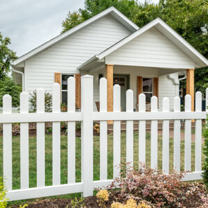 4ft courtyard picket fence