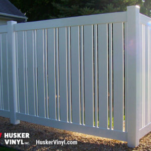 4' Standard With Alternating Picket Semi-Privacy Fence-0