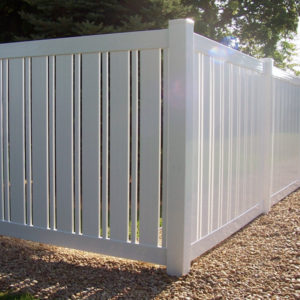 6' Standard With Alternating Picket Semi-Privacy Fence-0