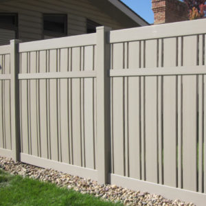 6' Khaki Husker Semi-Privacy Fence